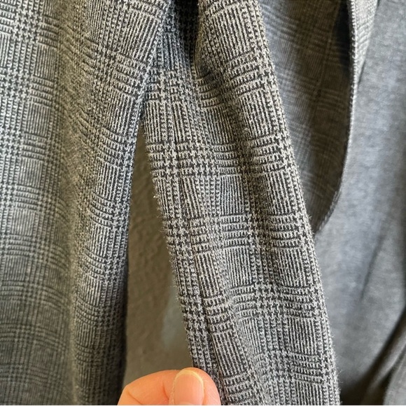 Madewell Cardigan Sz XS Glen Check Plaid Open Front Knit Blazer Longline Preppy - Picture 11 of 12